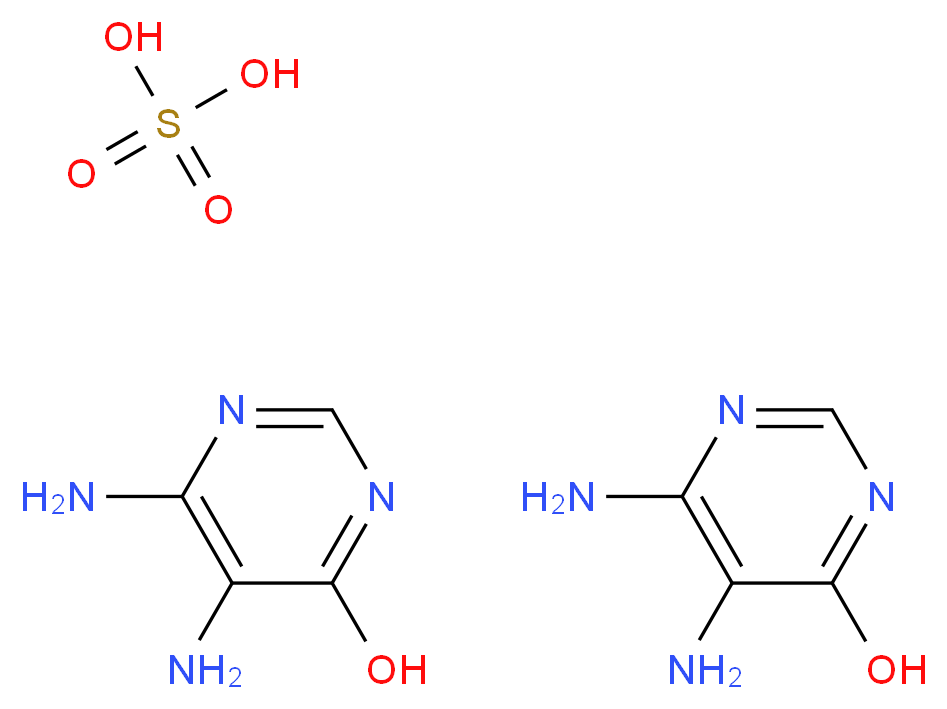 4,5-Diamino-6-hydroxypyrimidine hemisulphate_分子结构_CAS_102783-18-6)