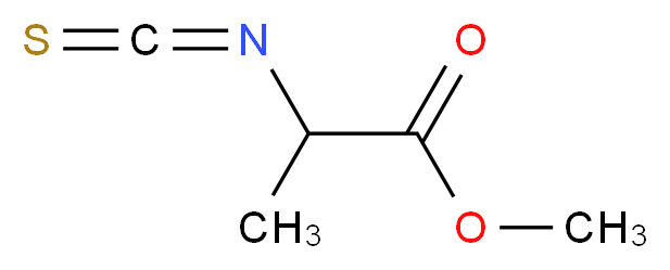 methyl 2-isothiocyanatopropanoate_分子结构_CAS_21055-39-0)