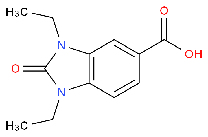 1,3-Diethyl-2-oxo-2,3-dihydro-1H-benzoimidazole-5-carboxylic acid_分子结构_CAS_)