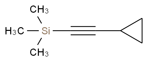 (2-cyclopropylethynyl)trimethylsilane_分子结构_CAS_81166-84-9