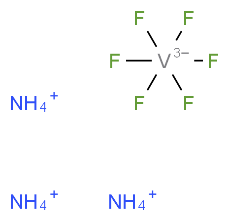 triammonium hexafluorovanadiumtriuide_分子结构_CAS_13815-31-1