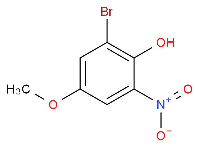 2-Bromo-4-methoxy-6-nitrophenol_分子结构_CAS_115929-59-4)