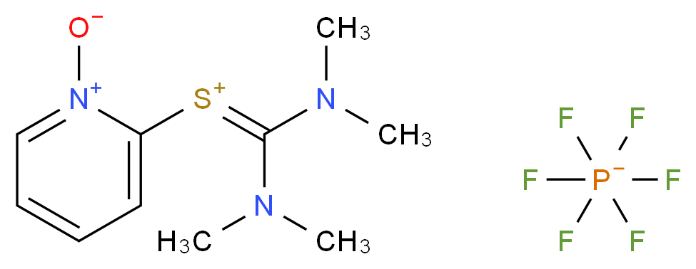 hexafluoro-λ<sup>5</sup>-phosphanuide 2-{[bis(dimethylamino)methylidene]-λ<sup>4</sup>-sulfanyliumyl}pyridin-1-ium-1-olate_分子结构_CAS_212333-72-7