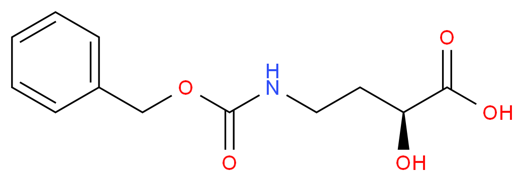 2-羟基-4-苄氧羰酰氨基丁酸_分子结构_CAS_40371-50-4)