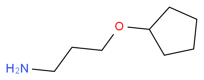 (3-aminopropoxy)cyclopentane_分子结构_CAS_2839-90-9
