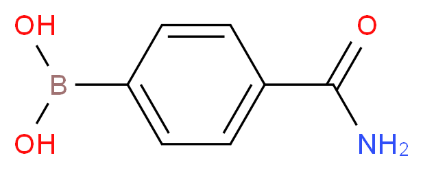 4-Carbamoylbenzeneboronic acid_分子结构_CAS_123088-59-5)