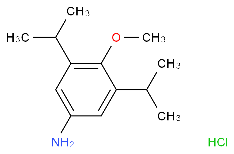 4-methoxy-3,5-bis(propan-2-yl)aniline hydrochloride_分子结构_CAS_473702-82-8
