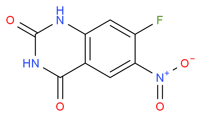 7-Fluoro-6-nitroquinazoline-2,4(1H,3H)-dione_分子结构_CAS_1007308-74-8)