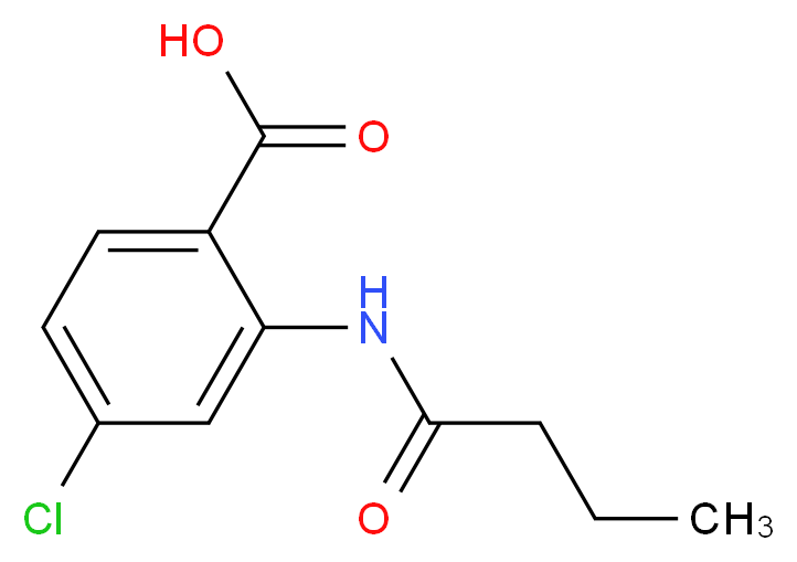 2-butanamido-4-chlorobenzoic acid_分子结构_CAS_777877-45-9
