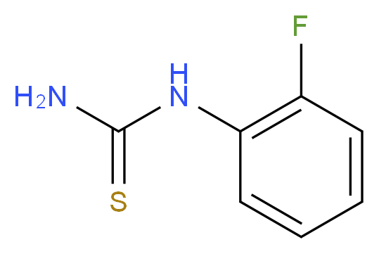 (2-fluorophenyl)thiourea_分子结构_CAS_)