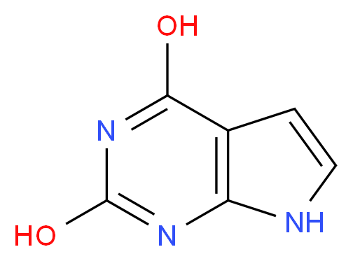 7H-Pyrrolo[2,3-d]pyrimidine-2,4-diol_分子结构_CAS_39929-79-8)