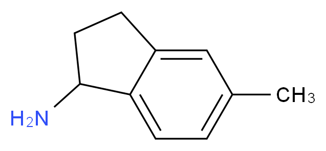 5-methyl-2,3-dihydro-1H-inden-1-amine_分子结构_CAS_168902-79-2
