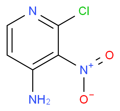 2-chloro-3-nitropyridin-4-amine_分子结构_CAS_2789-25-5