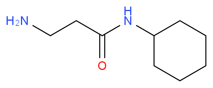 3-amino-N-cyclohexylpropanamide_分子结构_CAS_)