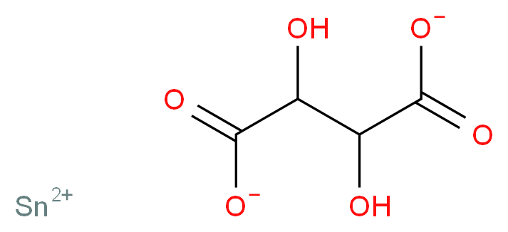 tin(2+) ion 2,3-dihydroxybutanedioate_分子结构_CAS_815-85-0