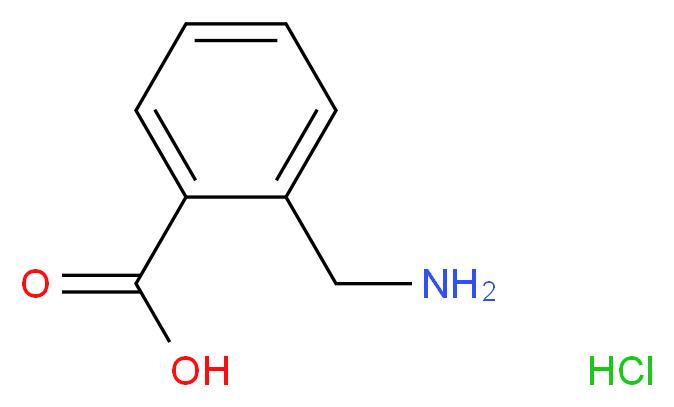 2-(Aminomethyl)benzoic acid hydrochloride_分子结构_CAS_10017-39-7)