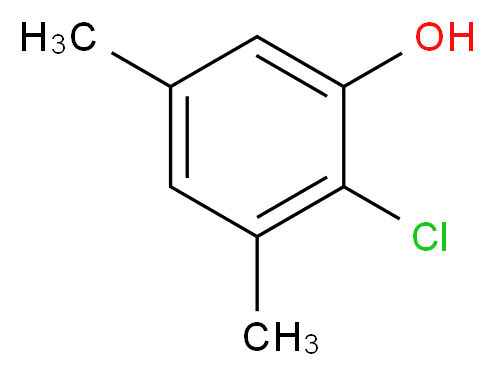 2-Chloro-3,5-dimethylphenol_分子结构_CAS_5538-41-0)