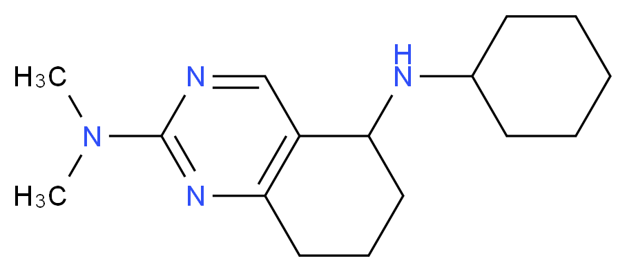 N~5~-cyclohexyl-N~2~,N~2~-dimethyl-5,6,7,8-tetrahydro-2,5-quinazolinediamine_分子结构_CAS_)