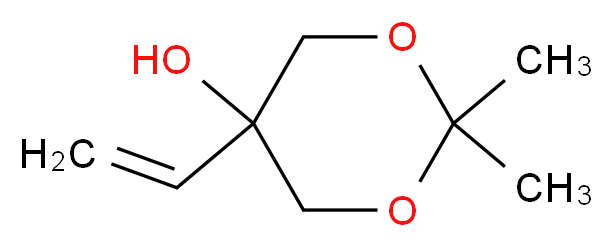 2,2-Dimethyl-5-vinyl-1,3-dioxan-5-ol_分子结构_CAS_)