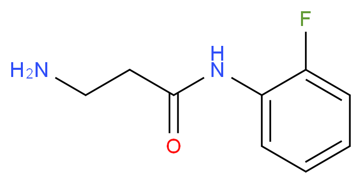 3-amino-N-(2-fluorophenyl)propanamide_分子结构_CAS_938515-68-5