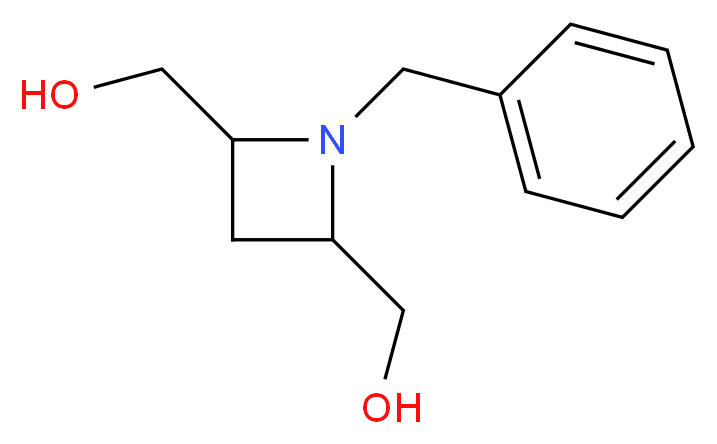 [1-benzyl-4-(hydroxymethyl)azetidin-2-yl]methanol_分子结构_CAS_127310-66-1