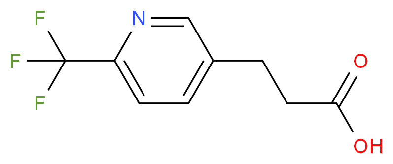 3-[6-(trifluoromethyl)pyridin-3-yl]propanoic acid_分子结构_CAS_539855-70-4