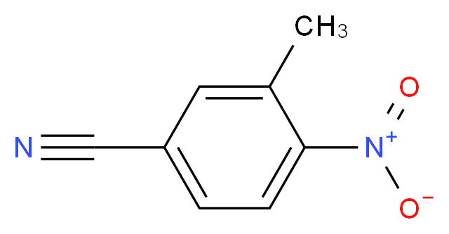 3-甲基-4-硝基苯甲腈_分子结构_CAS_96784-54-2)