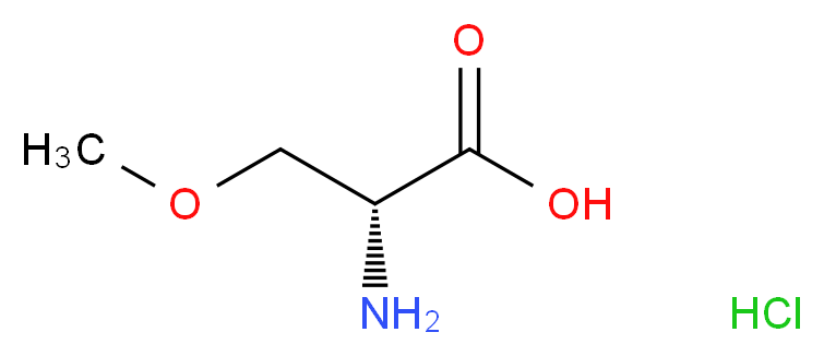 (R)-2-Amino-3-methoxypropanoic acid hydrochloride_分子结构_CAS_86118-10-7)