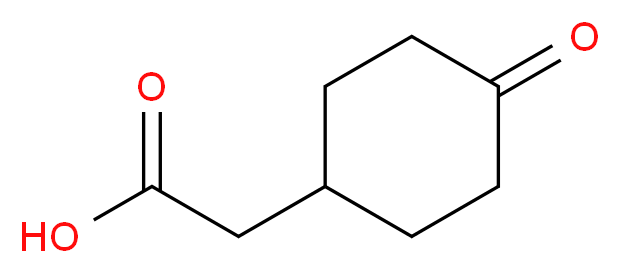 (4-oxocyclohexyl)acetic acid_分子结构_CAS_52263-23-7)