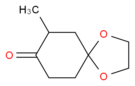 7-Methyl-1,4-dioxaspiro[4.5]decan-8-one_分子结构_CAS_702-69-2)