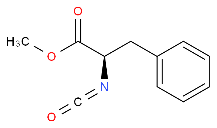 (R)-(+)-2-异氰酰基-3-苯基丙酸甲酯_分子结构_CAS_361456-36-2)