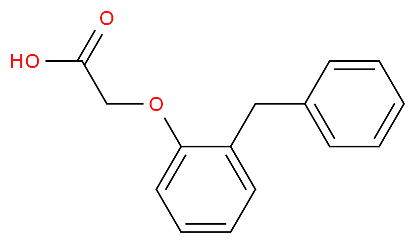 2-(2-benzylphenoxy)acetic acid_分子结构_CAS_25141-45-1