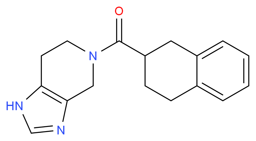 5-(1,2,3,4-tetrahydronaphthalen-2-ylcarbonyl)-4,5,6,7-tetrahydro-1H-imidazo[4,5-c]pyridine_分子结构_CAS_)