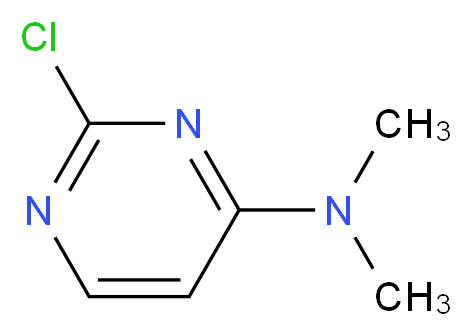 2-chloro-N,N-dimethylpyrimidin-4-amine_分子结构_CAS_)