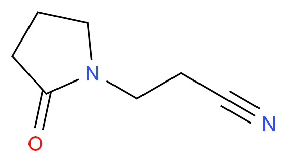 2-氧代-1-吡咯烷丙腈_分子结构_CAS_7663-76-5)