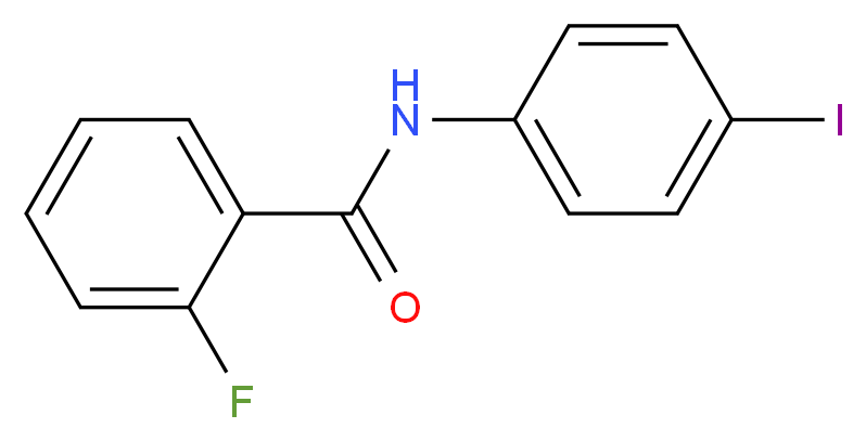 2-Fluoro-N-(4-iodophenyl)benzamide_分子结构_CAS_304882-39-1)