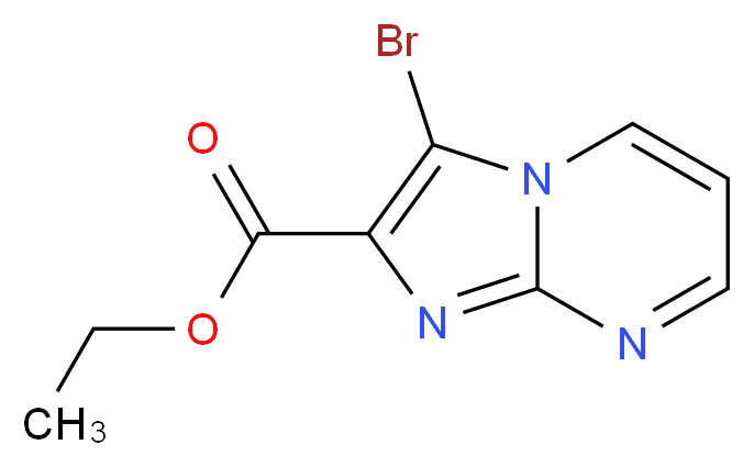 Ethyl 3-bromoimidazo[1,2-a]pyrimidine-2-carboxylate_分子结构_CAS_134044-63-6)