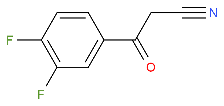 3-(3,4-difluorophenyl)-3-oxopropanenitrile_分子结构_CAS_)