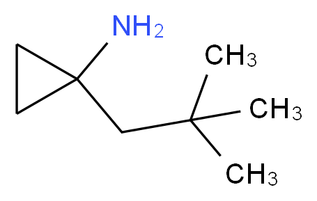 1-(2,2-dimethylpropyl)cyclopropan-1-amine_分子结构_CAS_1243250-00-1