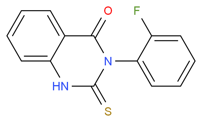 3-(2-Fluorophenyl)-2-thioxo-2,3-dihydro-1H-quinazolin-4-one_分子结构_CAS_)