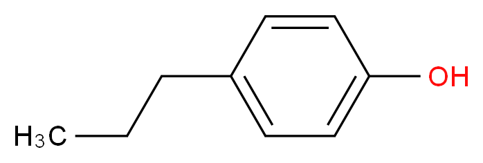 4-propylphenol_分子结构_CAS_645-56-7