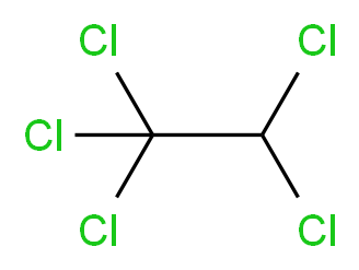 1,1,1,2,2-pentachloroethane_分子结构_CAS_76-01-7