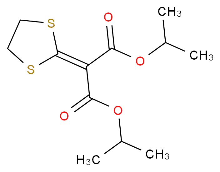 1,3-bis(propan-2-yl) 2-(1,3-dithiolan-2-ylidene)propanedioate_分子结构_CAS_50512-35-1