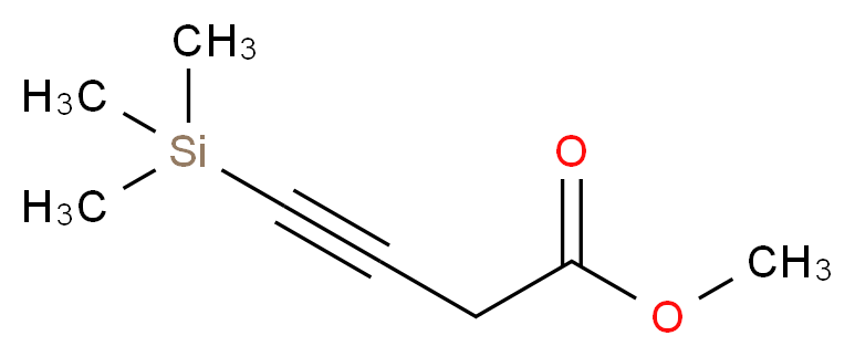 METHYL 4-(TRIMETHYLSILYL)BUT-3-YNOATE_分子结构_CAS_319919-26-1)