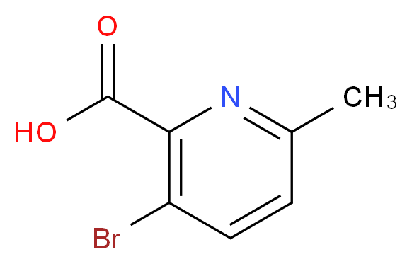 3-BROMO-6-METHYLPICOLINIC ACID_分子结构_CAS_779344-30-8)