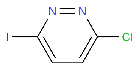 3-Chloro-6-iodopyridazine_分子结构_CAS_135034-10-5)