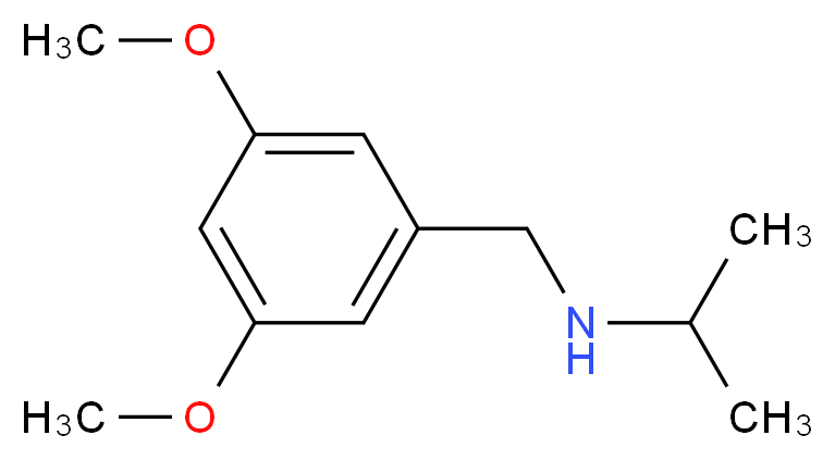 [(3,5-dimethoxyphenyl)methyl](propan-2-yl)amine_分子结构_CAS_97294-81-0