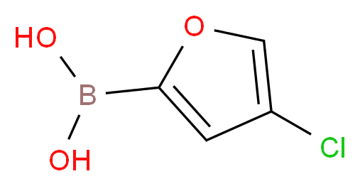 4-CHLORO-2-FURANBORONIC ACID_分子结构_CAS_)