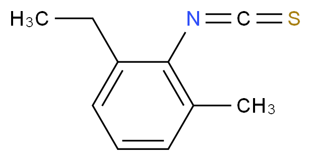 2-乙基-6-甲基苯基硫代异氰酸酯_分子结构_CAS_66609-04-9)