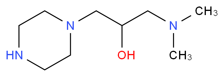1-(dimethylamino)-3-(piperazin-1-yl)propan-2-ol_分子结构_CAS_531523-06-5